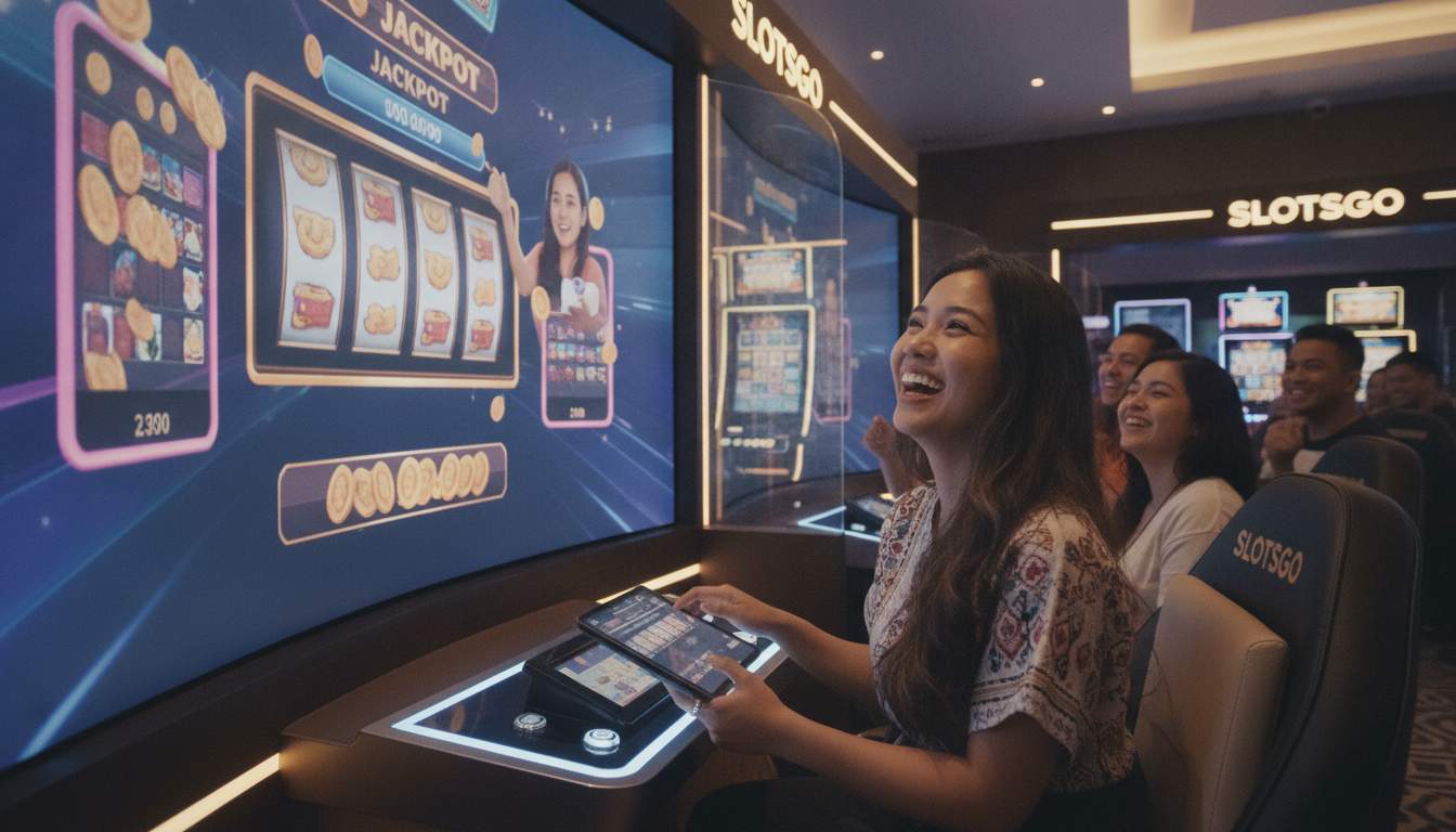 Live dealer at SLOTSGO casino